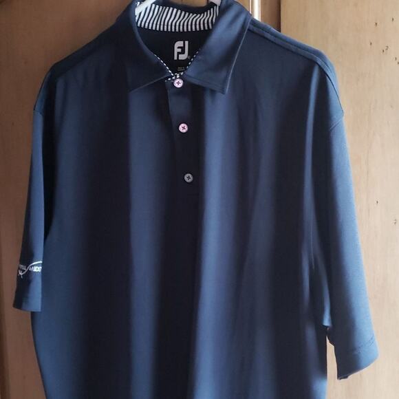 FootJoy Button Collar Short Sleeve Polo - Picture 2 of 10